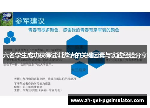 六名学生成功获得试训邀请的关键因素与实践经验分享
