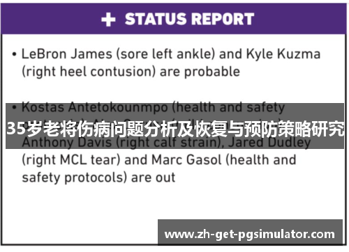 35岁老将伤病问题分析及恢复与预防策略研究